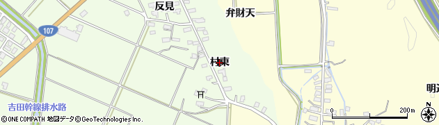秋田県横手市平鹿町上吉田（村東）周辺の地図