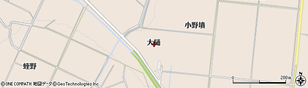 秋田県横手市平鹿町浅舞大樋周辺の地図
