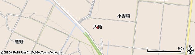 秋田県横手市平鹿町浅舞（大樋）周辺の地図