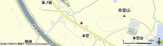 秋田県横手市平鹿町醍醐（松ヶ沢）周辺の地図
