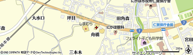 秋田日産自動車にかほ店周辺の地図