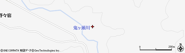 岩手県西和賀町（和賀郡）野々宿（６０地割）周辺の地図