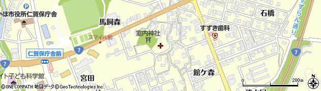 秋田県にかほ市平沢宮ノ前49周辺の地図