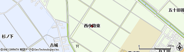 秋田県横手市平鹿町上吉田（西小路東）周辺の地図