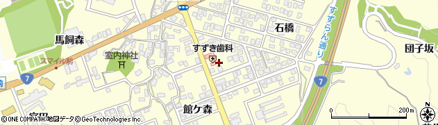 秋田県にかほ市平沢清水尻138周辺の地図