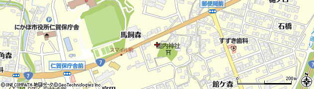秋田県にかほ市平沢宮ノ前22周辺の地図