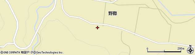 秋田県由利本荘市川西野際35周辺の地図