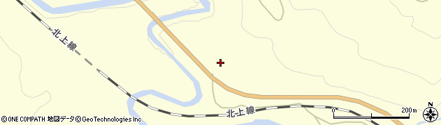 秋田県横手市山内小松川女取周辺の地図