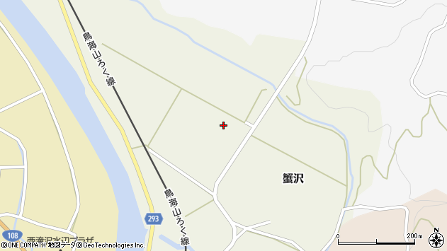 〒015-0321 秋田県由利本荘市蟹沢の地図