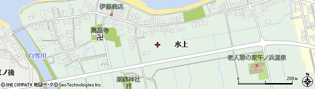 秋田県にかほ市三森周辺の地図