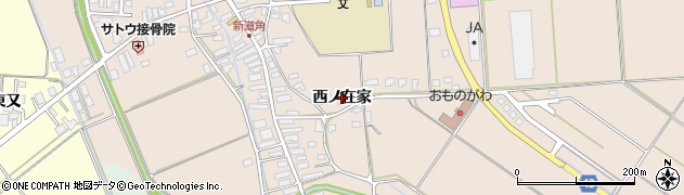 秋田県横手市雄物川町今宿（西ノ在家）周辺の地図