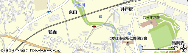 秋田県にかほ市平沢田角森170周辺の地図