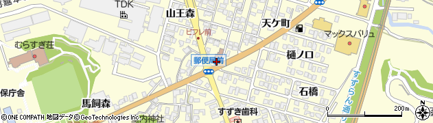 秋田県にかほ市平沢（家妻）周辺の地図