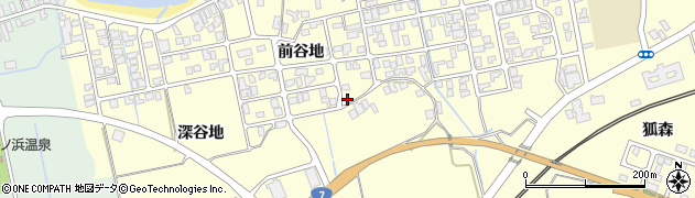 秋田県にかほ市平沢前谷地220周辺の地図