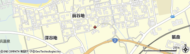 秋田県にかほ市平沢前谷地224周辺の地図