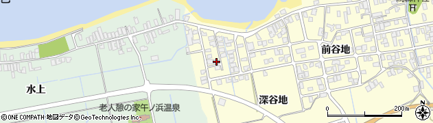 秋田県にかほ市平沢深谷地103-9周辺の地図