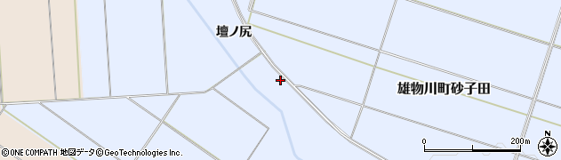 秋田県横手市雄物川町砂子田壇ノ尻63周辺の地図