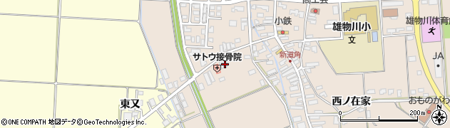 秋田県横手市雄物川町今宿出向170周辺の地図
