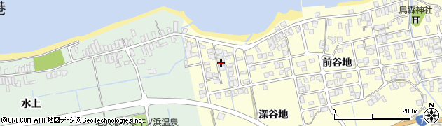 秋田県にかほ市平沢深谷地103-4周辺の地図