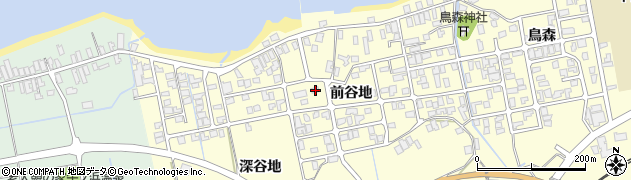 秋田県にかほ市平沢前谷地157周辺の地図