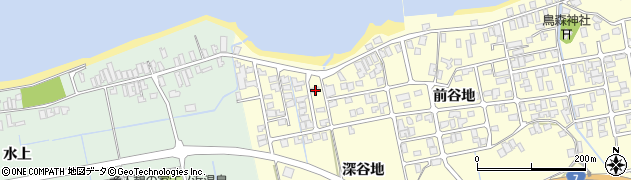 秋田県にかほ市平沢深谷地106-2周辺の地図
