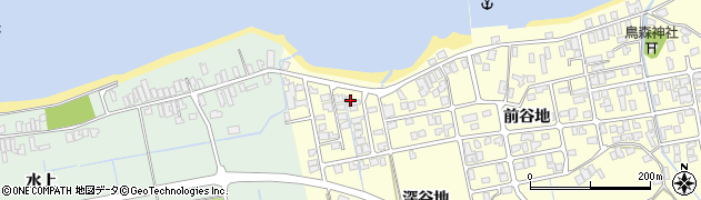 秋田県にかほ市平沢深谷地119周辺の地図