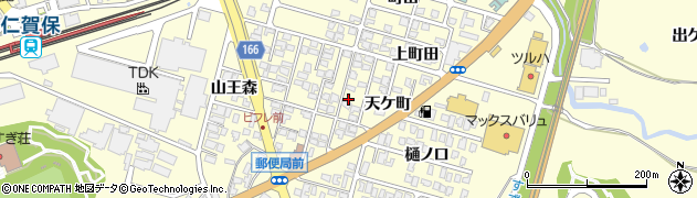 秋田県にかほ市平沢天ケ町21-1周辺の地図