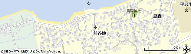 秋田県にかほ市平沢前谷地71周辺の地図