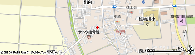 秋田県横手市雄物川町今宿出向38周辺の地図