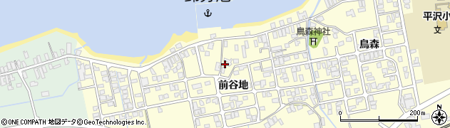 秋田県にかほ市平沢前谷地73周辺の地図