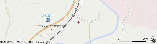 秋田県横手市山内土渕（平石下段）周辺の地図