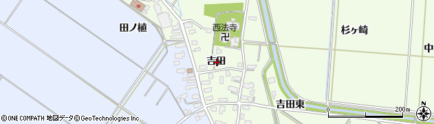 秋田県横手市平鹿町上吉田吉田周辺の地図