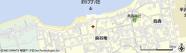 秋田県にかほ市平沢前谷地69周辺の地図