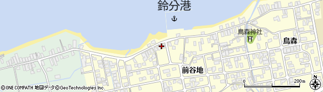 秋田県にかほ市平沢前谷地58周辺の地図