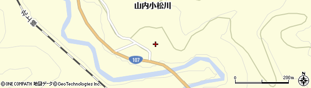 秋田県横手市山内小松川小松川103周辺の地図