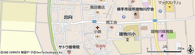 秋田県横手市雄物川町今宿（今宿）周辺の地図