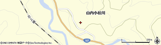 秋田県横手市山内小松川小松川周辺の地図