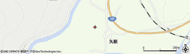 秋田県横手市山内大沢周辺の地図