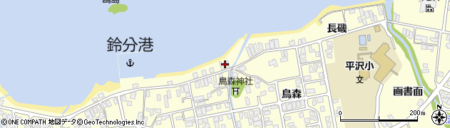 秋田県にかほ市平沢前谷地29周辺の地図