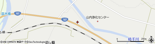 秋田県横手市山内土渕君ヶ原42周辺の地図