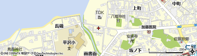 秋田県にかほ市平沢画書面2周辺の地図