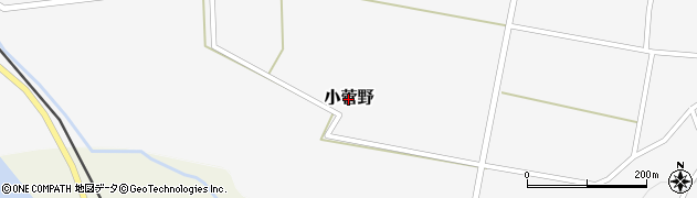秋田県由利本荘市小菅野周辺の地図