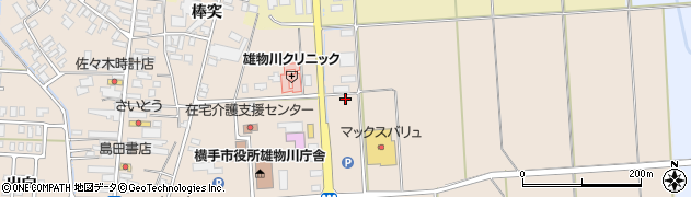 秋田県横手市雄物川町沼館佐田周辺の地図