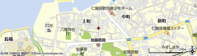 秋田県にかほ市平沢上町61周辺の地図