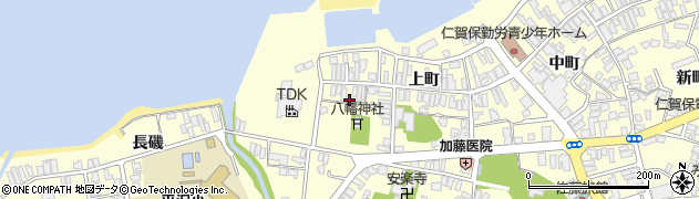 秋田県にかほ市平沢上町24周辺の地図