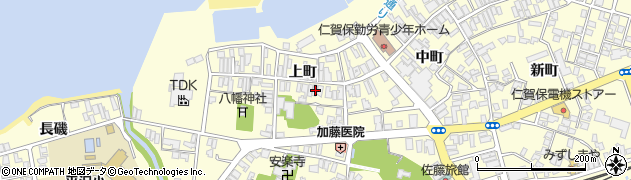 秋田県にかほ市平沢上町66周辺の地図