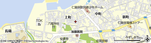 秋田県にかほ市平沢上町63周辺の地図