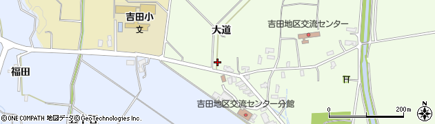 秋田県横手市平鹿町上吉田大道3周辺の地図