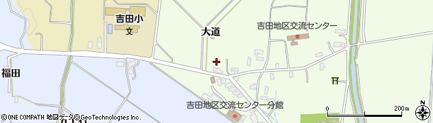 秋田県横手市平鹿町上吉田大道周辺の地図