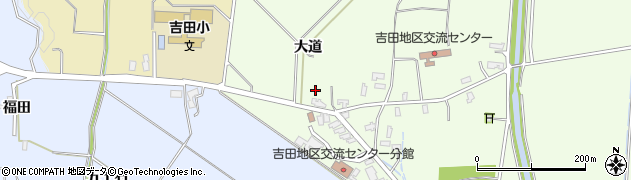 秋田県横手市平鹿町上吉田（大道）周辺の地図